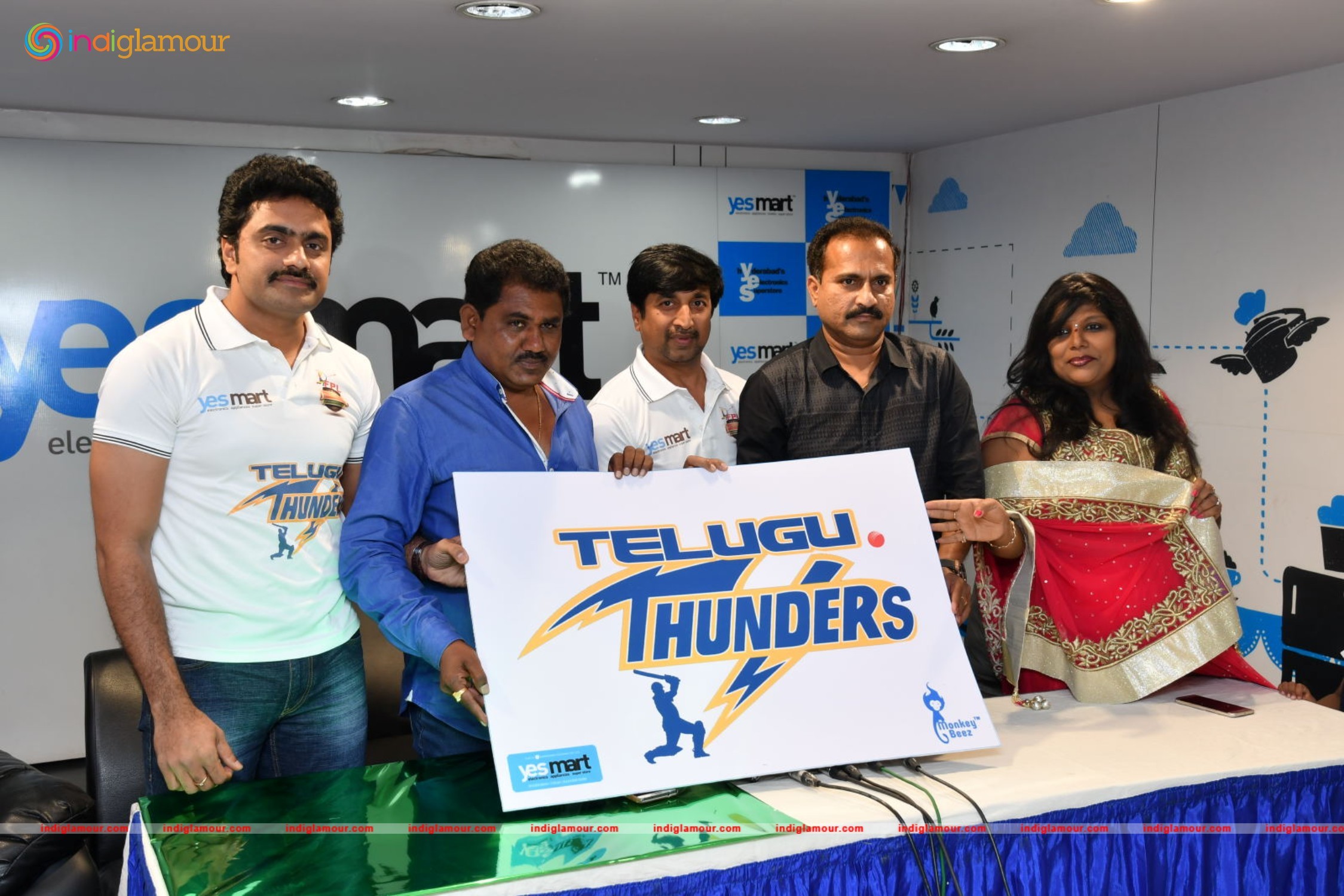 FPL Announces Launch of Telugu Thunders at Yesmart KPHB a Celeb Cricket Team Event hd photo