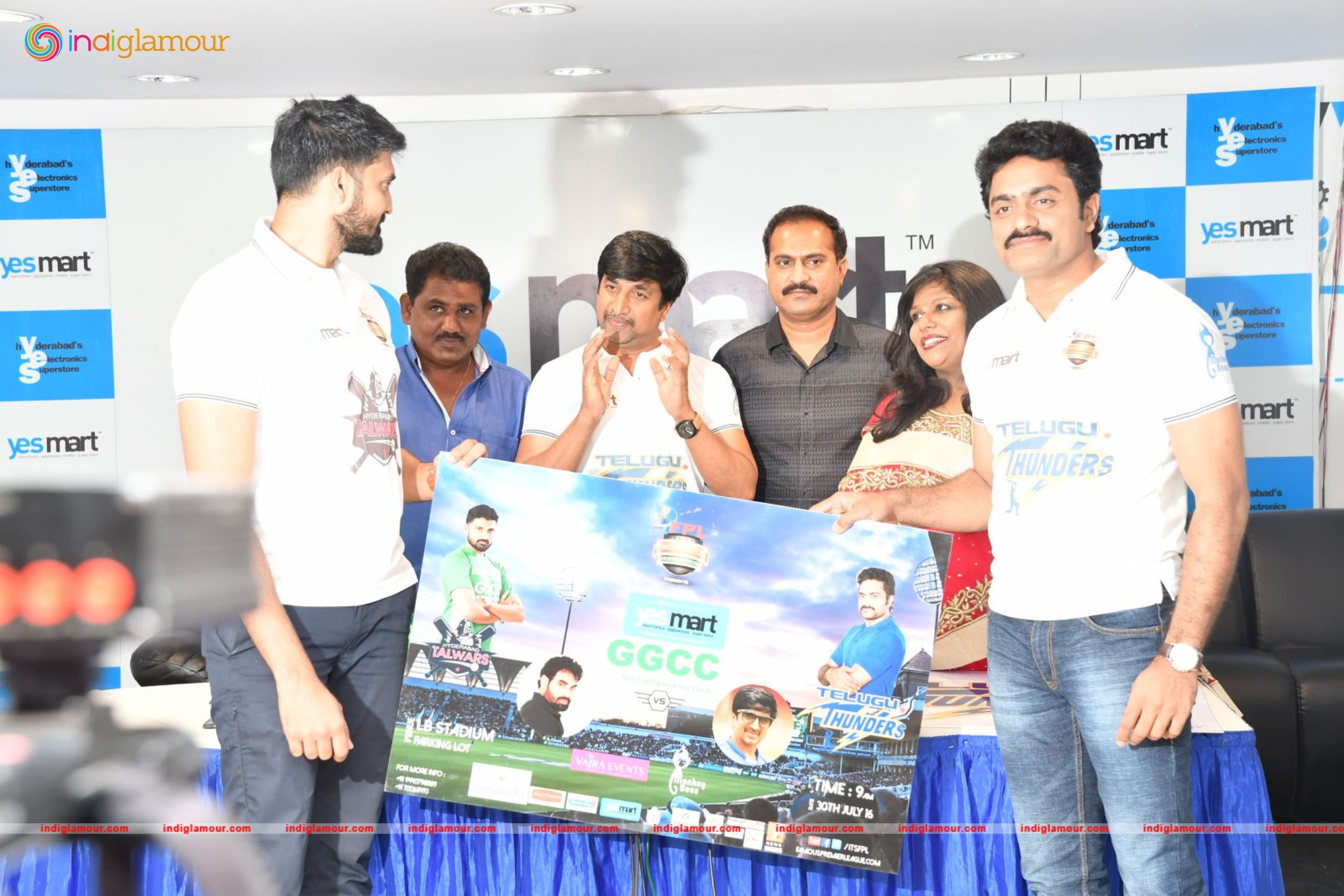 FPL Announces Launch of Telugu Thunders at Yesmart KPHB a Celeb Cricket Team Event hd photo