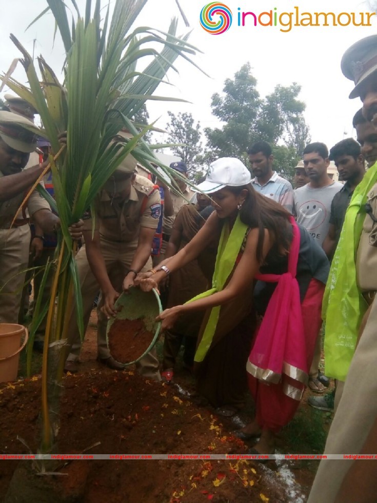 Manchu Lakshmi Participated Haritha Haram Event Event hd photo
