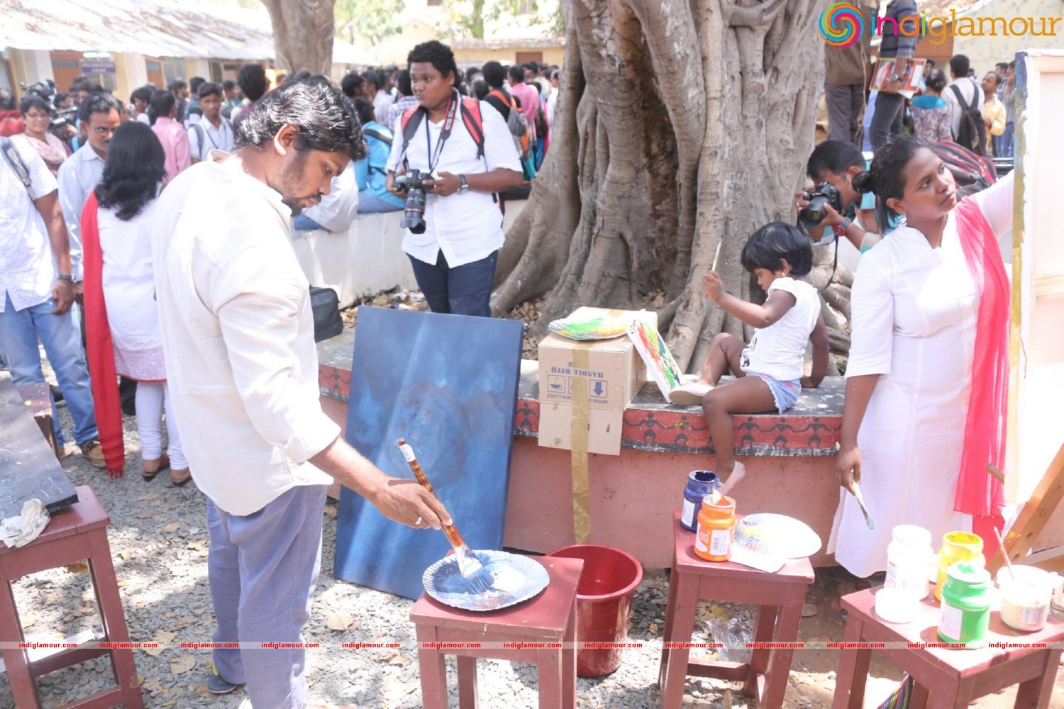 Master Oil Ayaraja 1000 by Paintings of 100 Artistsina Event hd photo