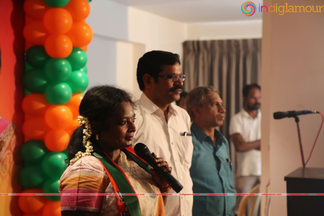 Powerstar Srinivasan campaign for BJP Candidates in Virugambakkam Event hd photo
