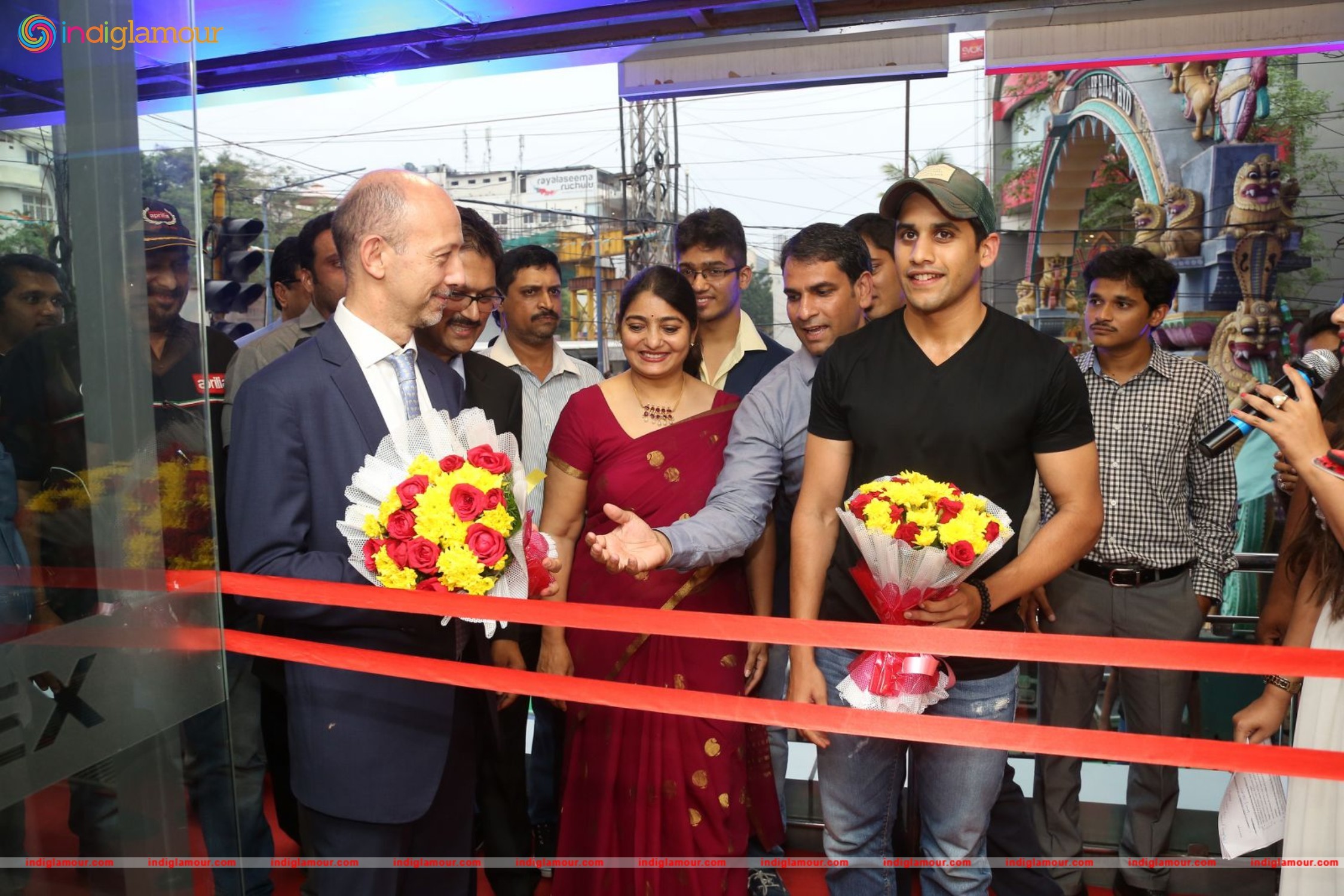 Naga Chaitanya Launches Piaggio Showroom Event hd photo