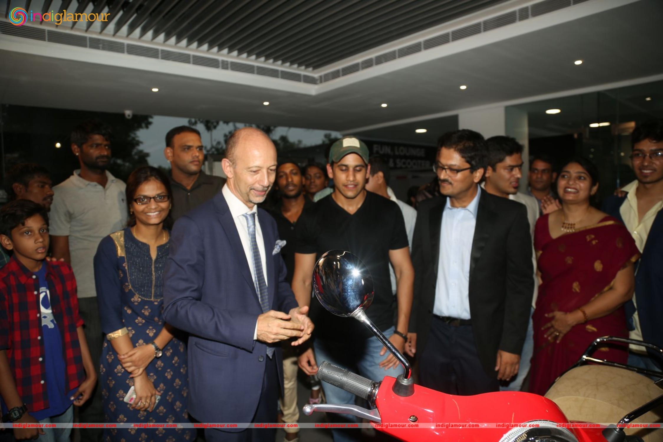 Naga Chaitanya Launches Piaggio Showroom Event hd photo