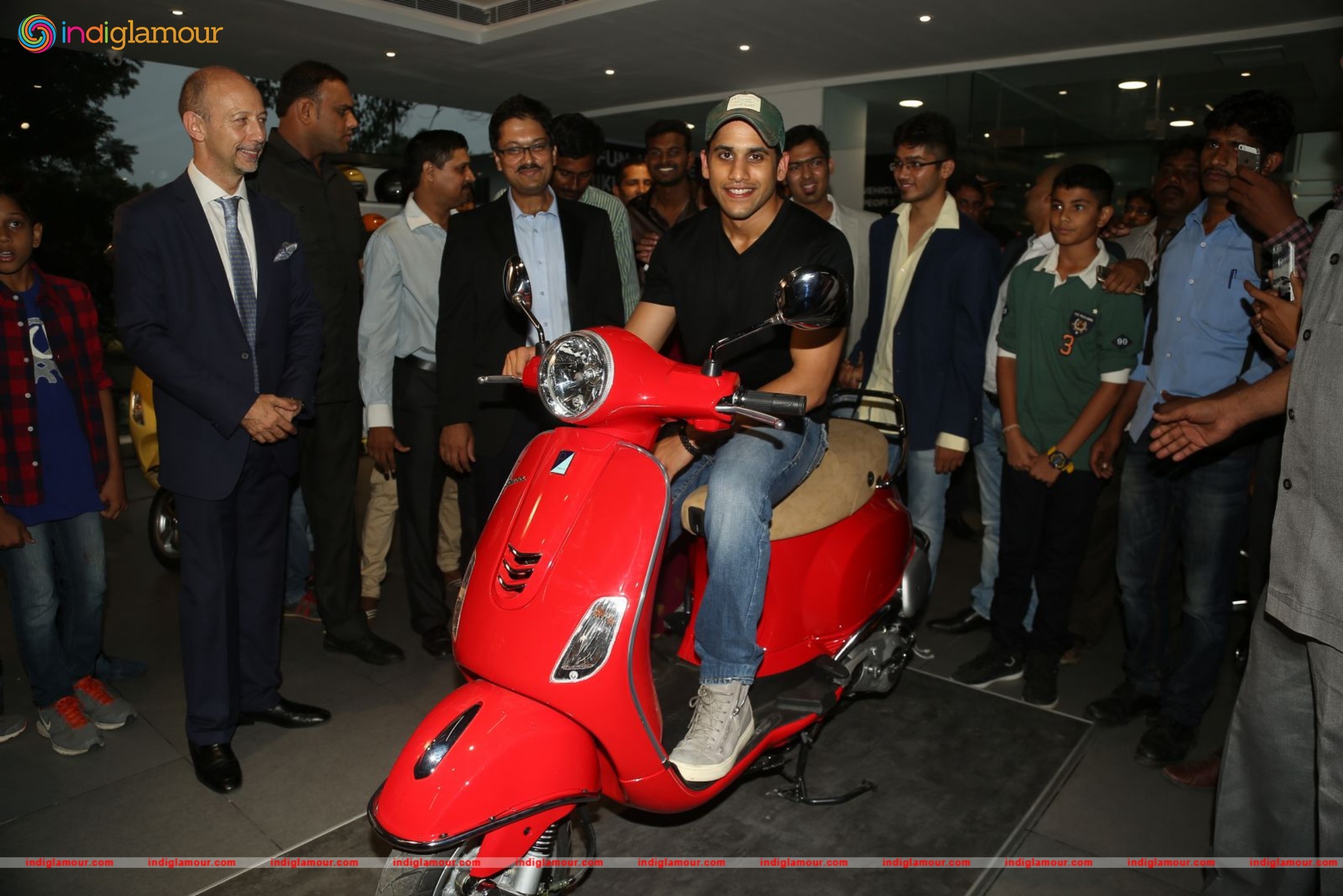 Naga Chaitanya Launches Piaggio Showroom Event hd photo