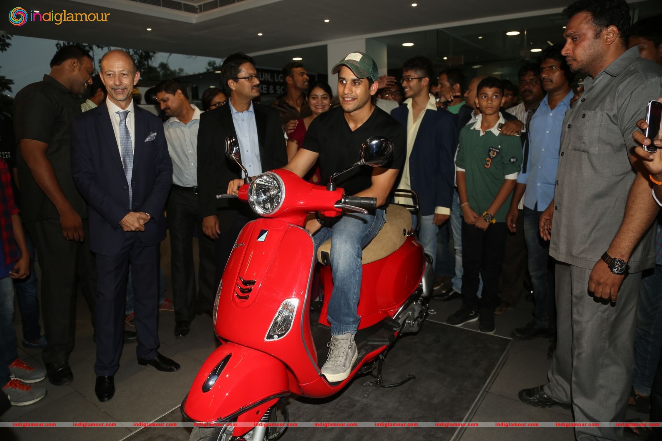 Naga Chaitanya Launches Piaggio Showroom Event hd photo