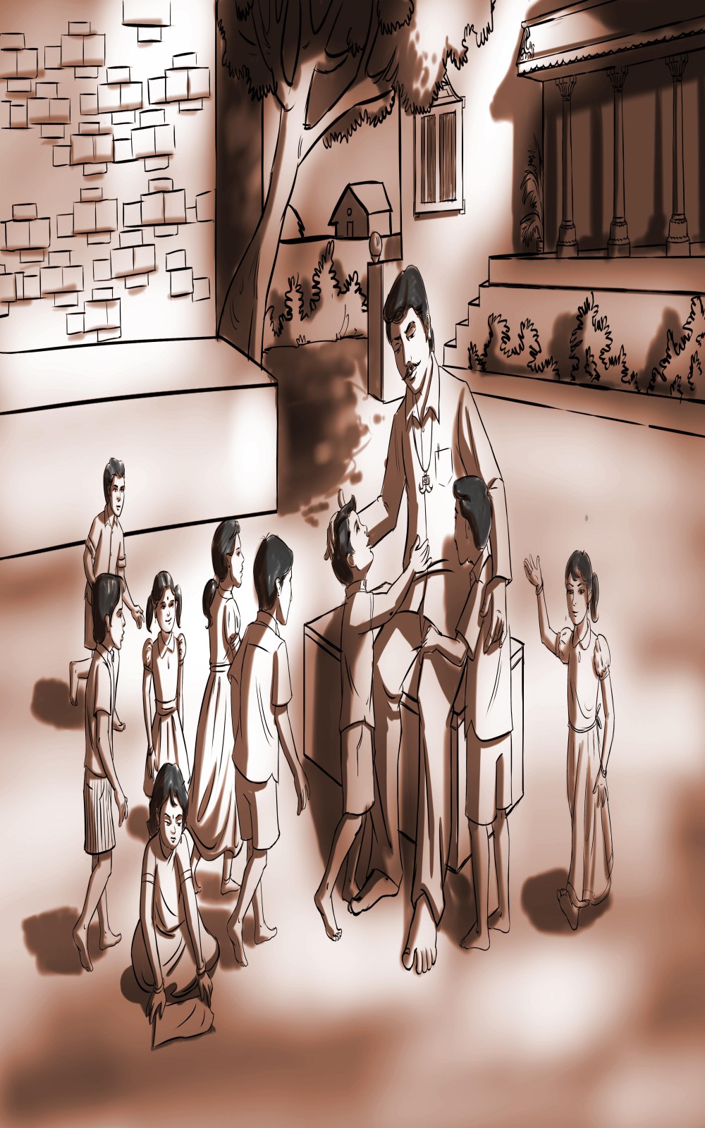Chinna Cinema Story Boarding sketches Movie hd photo